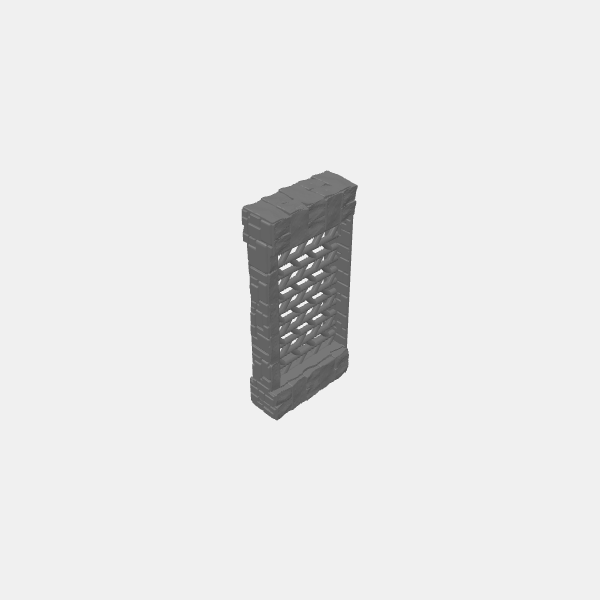 Tilestone Walls - 125mm Wall Bars Herringbone v1.0.stl