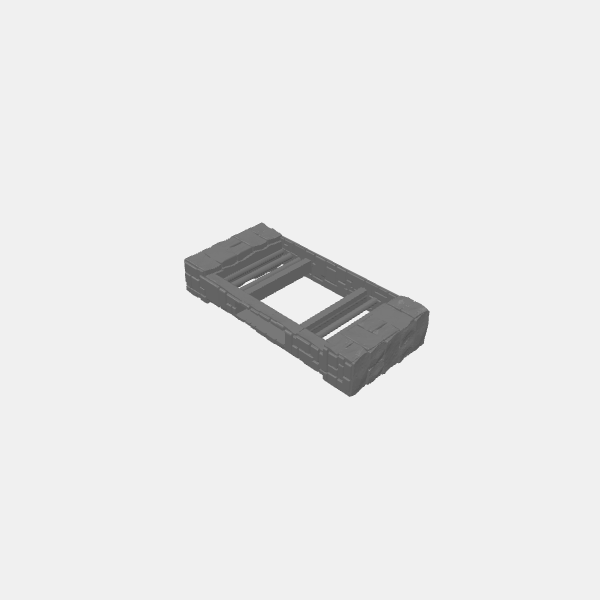 Tilestone Walls - 125mm Wall Bars Plain Door Slot v1.0.stl