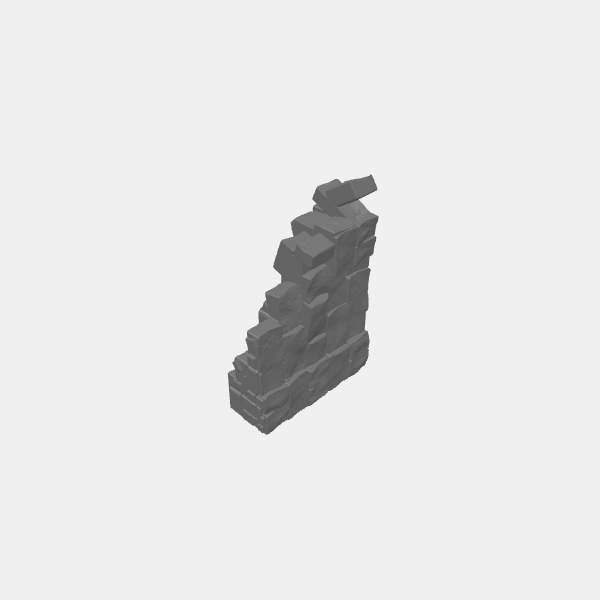 Tilestone Walls - 100mm Wall Ruined 1 v1.0.stl