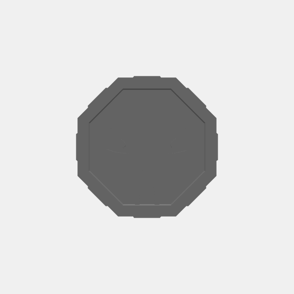 SB3D - OPR Warfleets - Tokens - Alien Head Objective Blank v1.0.stl