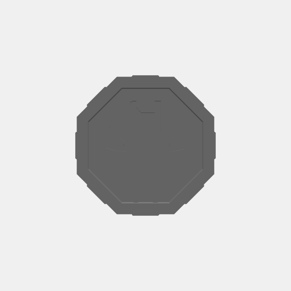 SB3D - OPR Warfleets - Tokens - Alien Head Objective 4 v1.0.stl