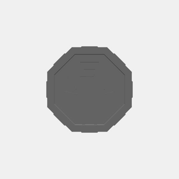 SB3D - OPR Warfleets - Tokens - Alien Head Objective 3 v1.0.stl