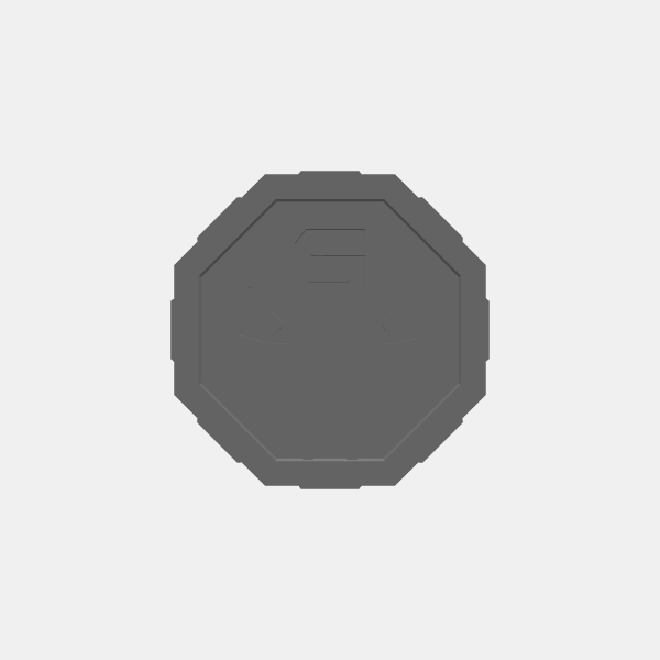 SB3D - OPR Warfleets - Tokens - Alien Head Objective 6 v1.0.stl