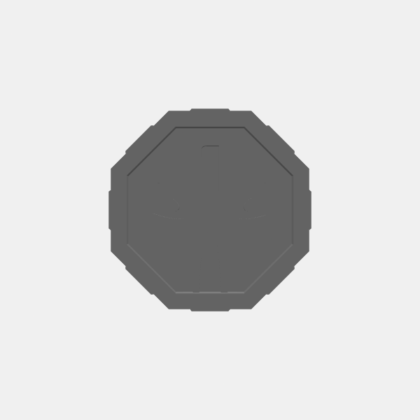 SB3D - OPR Warfleets - Tokens - Alien Head Objective 1 v1.0.stl