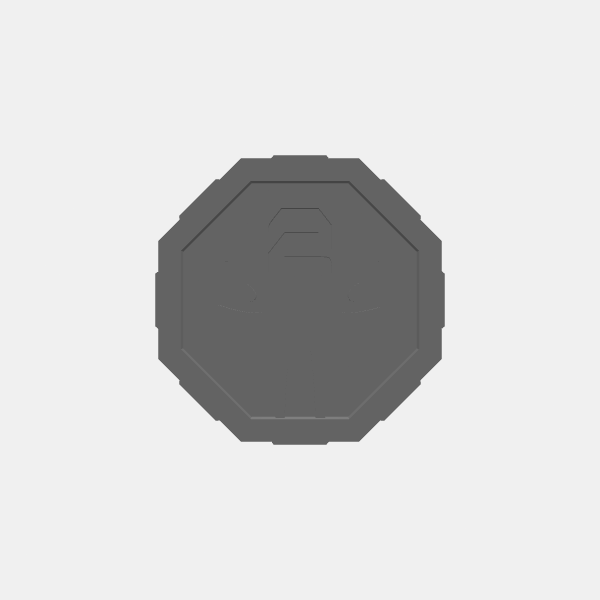 SB3D - OPR Warfleets - Tokens - Alien Head Objective 2 v1.0.stl