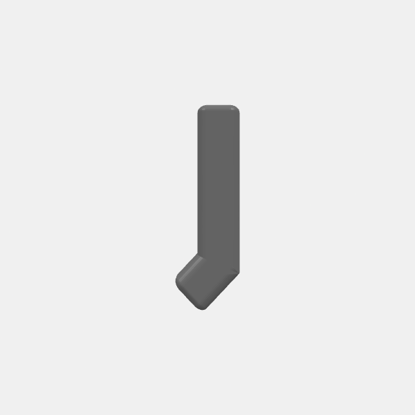 Peg Bases 1.1/SB3D Warfleets  - Peg - 2.8mm - 15mm 45deg Bend - v1.1.stl