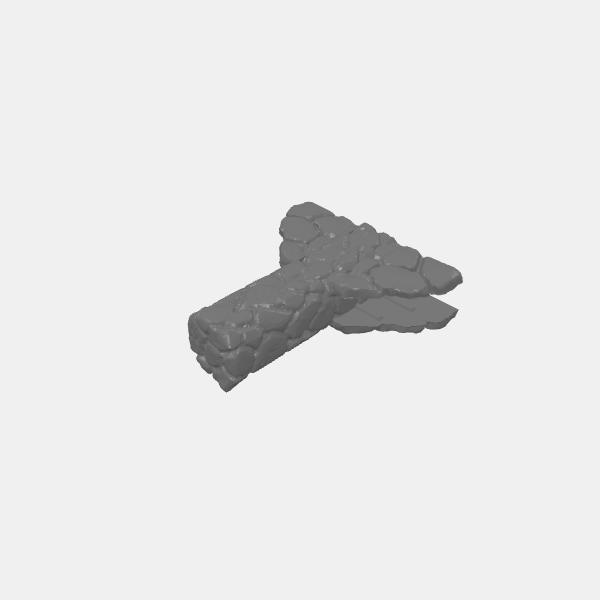 SB3D - Sculpted Stone Walls - Junctions - Straight v1.0.stl