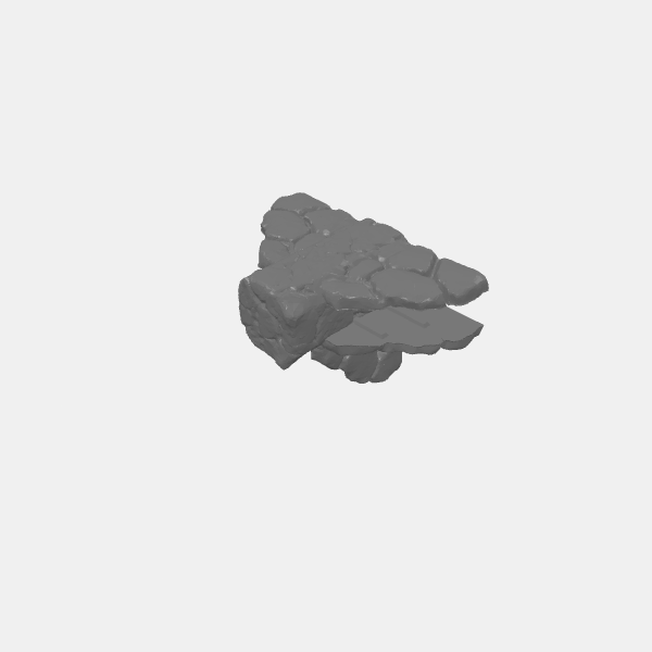 SB3D - Sculpted Stone Walls - Junctions short - Tee v1.0.stl