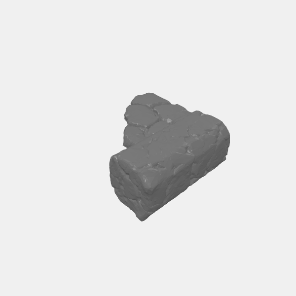 SB3D - Sculpted Stone Walls - Junctions short - End v1.0.stl