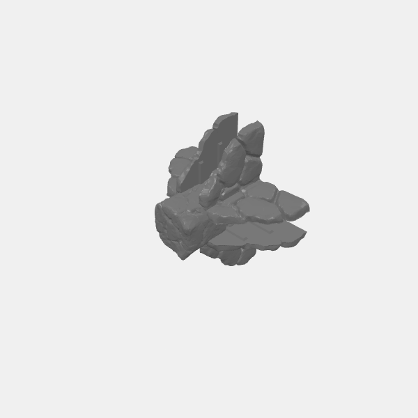 SB3D - Sculpted Stone Walls - Junctions short - Cross v1.0.stl