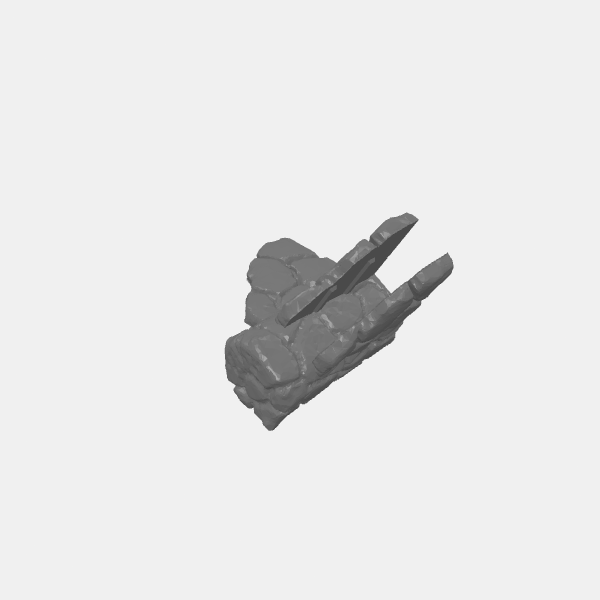 SB3D - Sculpted Stone Walls - Junctions short - Corner 60 v1.0.stl