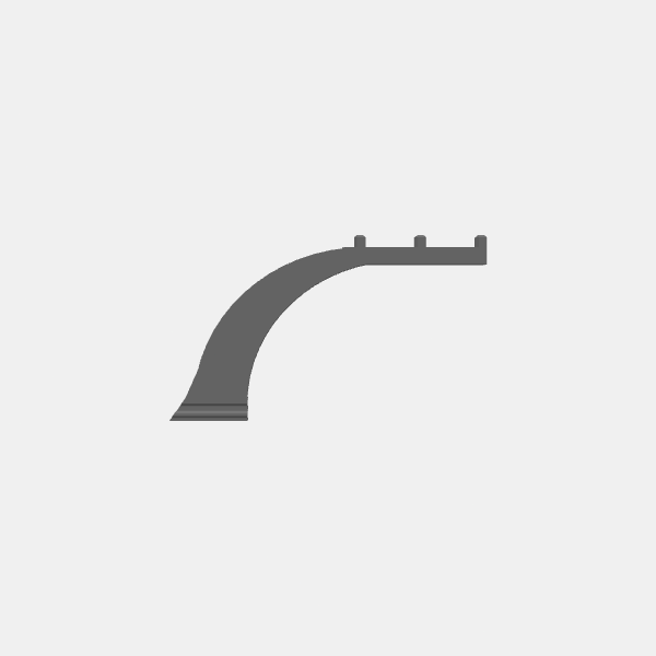 SB3D Warfleets - Flight Bases - Rectangle 125x75mm - Flight Arm Peg v1.1.stl