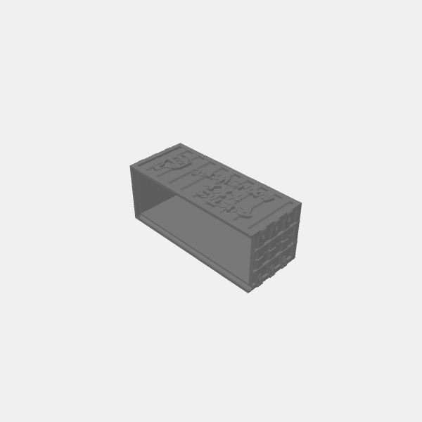 Gaslands - Sponsors Shipping Container boxes - Rustys v1.0.stl