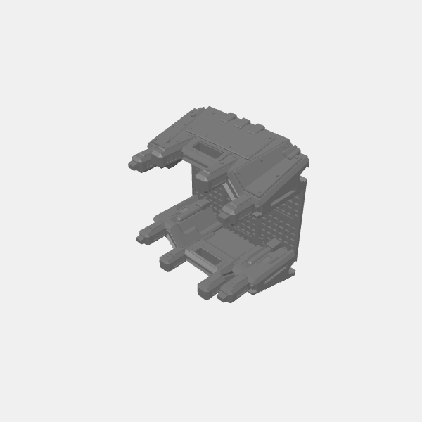 40k Trenches - Tower - Base Command Bunker with Columns v1.0.stl