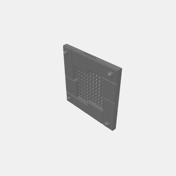 Sector 23 - Industrial Sci Fi - Bolted Steel Grid - Platform - Mesh Center v1.0 .stl