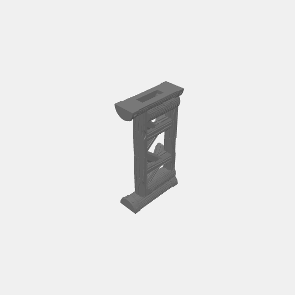 SB3D - Greathelm Arena - Short Side - Wood Fence v1.0.stl