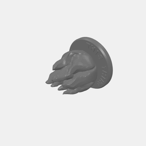 SB3D - Tokens - Fire Marker 2 - 20mm - This thing is on fire text v1.0.stl