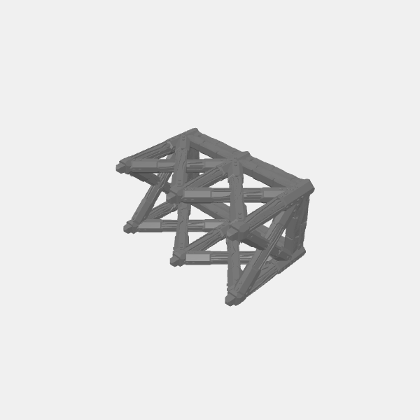 Tilestone Heavy Scaffolding - Wooden Scaffold Double Tall v1.0.stl