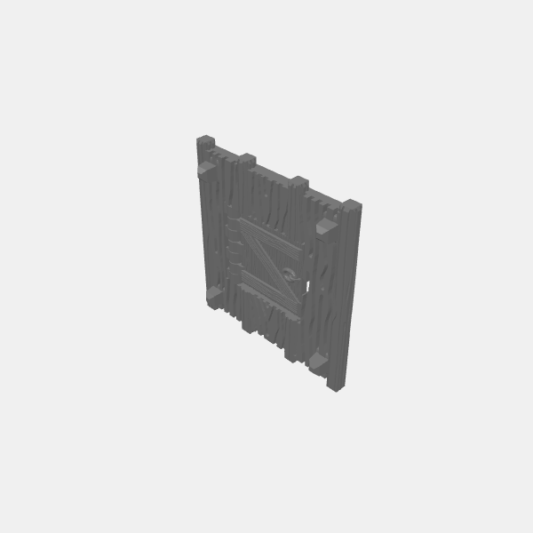 Tilestone Heavy Scaffolding - Wooden Platform 1x with Door v1.0.stl