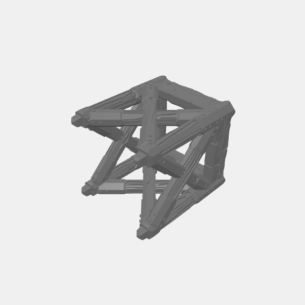 Tilestone Heavy Scaffolding - Wooden Scaffold Single Tall v1.0.stl