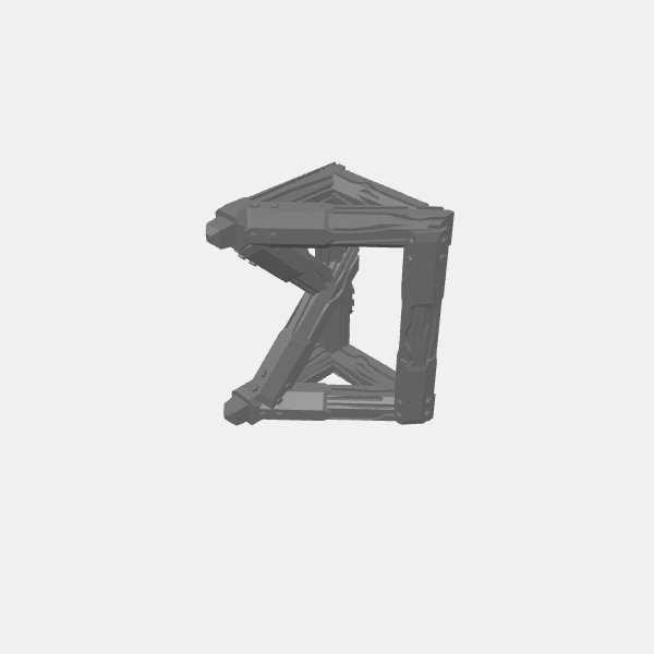 Tilestone Heavy Scaffolding - Wooden Scaffold Half Short v1.0.stl