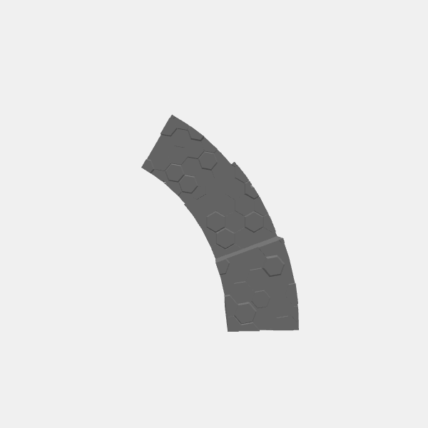 Sci Fi - Forerunner Ruins - Stairs - Arc 3 steps Left v1.0.stl