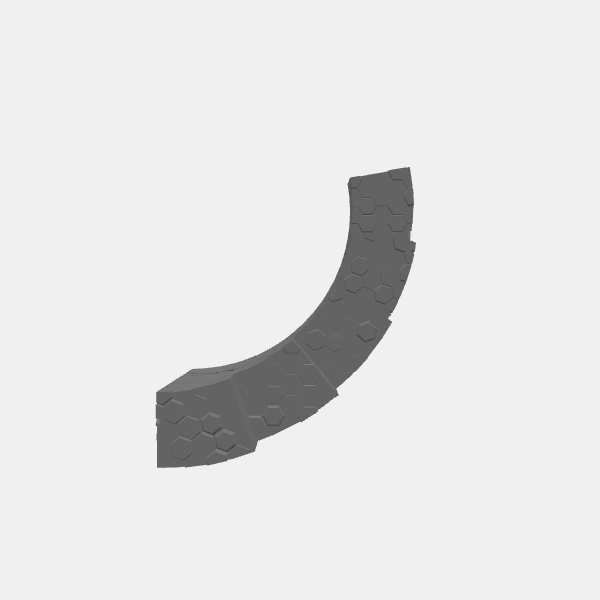 Sci Fi - Forerunner Ruins - Stairs - Arc 5 steps Left v1.0.stl