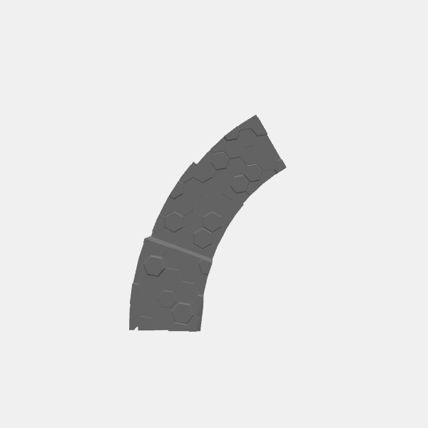 Sci Fi - Forerunner Ruins - Stairs - Arc 3 steps Right v1.0.stl