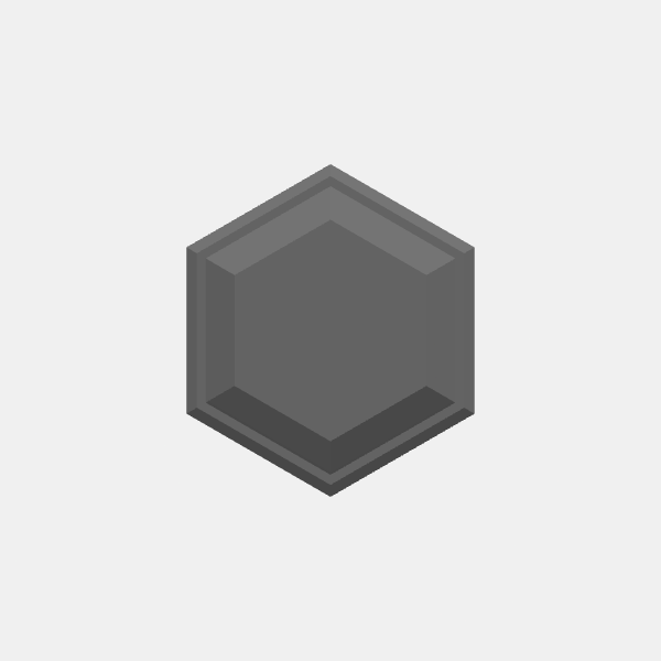 Battletech Building Terrain - Hex Stack - Top unit - Style 2c v1.0.stl