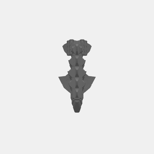 SB3D Warfleets - Saurian Starhost - Heavy - Mosasaur v1.0.stl