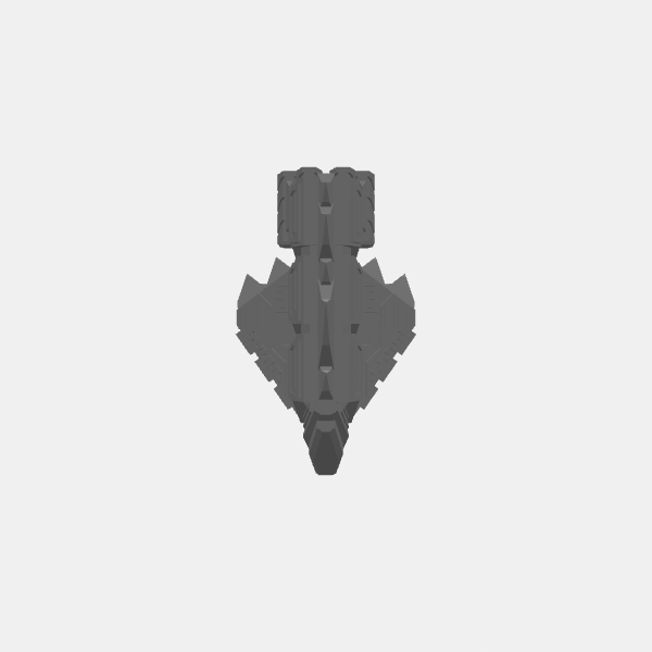 SB3D Warfleets - Saurian Starhost - Medium - Megaladon v1.0.stl