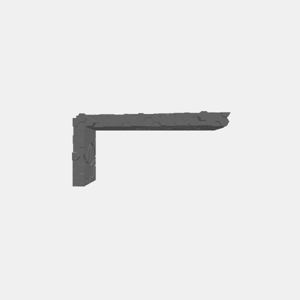 Sci Fi - Forerunner Ruins - Wall Corner 1 v1.0.stl