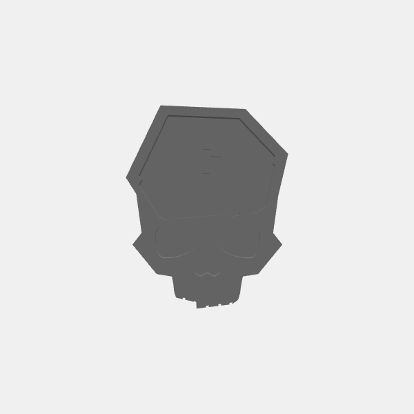 Tokens - Skull - Forbidden Psalm - Number 6 v1.0.stl
