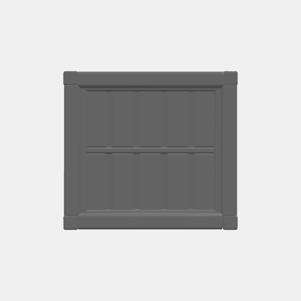 32mm (corrected)/Fallout Shipping Container - Half Container - Solid - Valut Tec 32mm v1.3.stl
