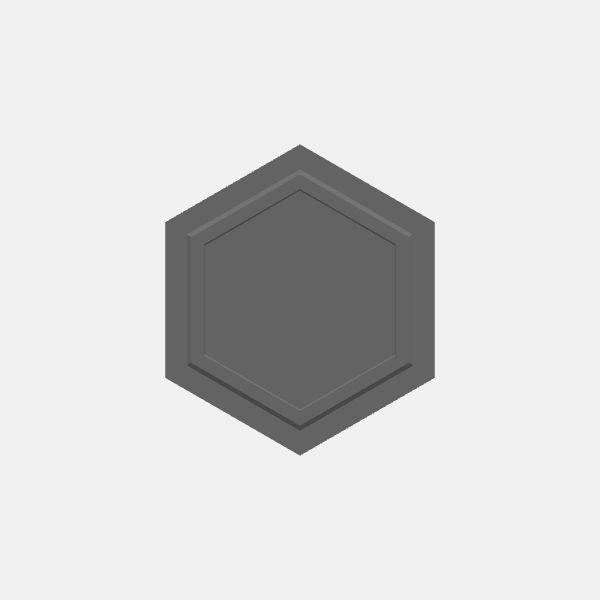 Battletech Building Terrain - Hex Stack - Dbl Lvl 1 unit - Style 1 v1.0.stl