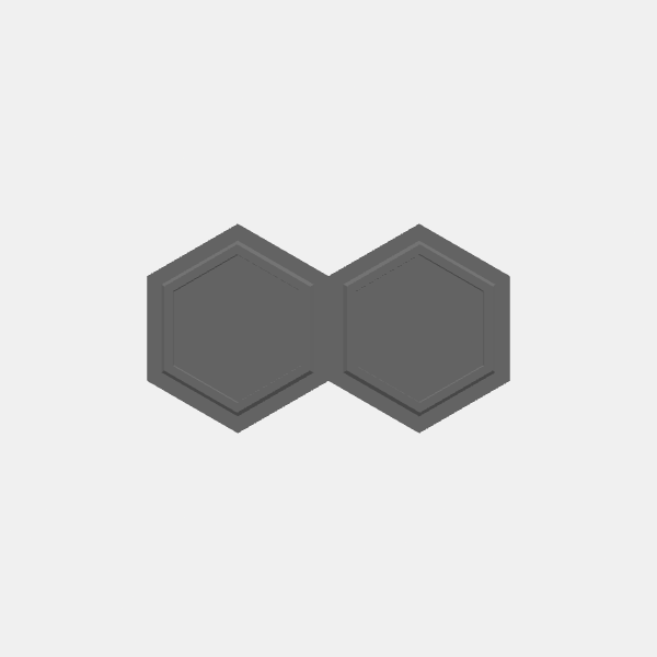 Battletech Building Terrain - Hex Stack - Dbl Lvl 2 units - Style 1 v1.0.stl
