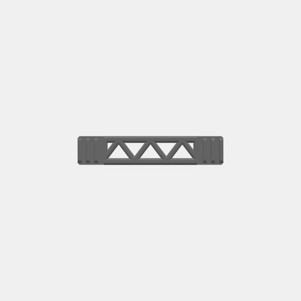 Gaslands Portable Gates - Gate Sign Truss Span v1.4.stl