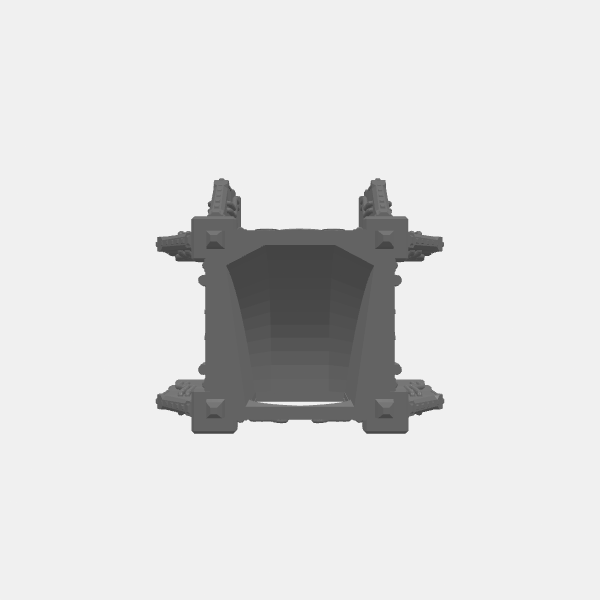 Grimdark 40k Dice Tower - Base v1.1.stl