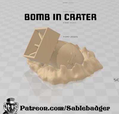 Bomb in Crater