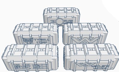Sci Fi Cargo Containers