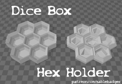 Dice Hex Holder