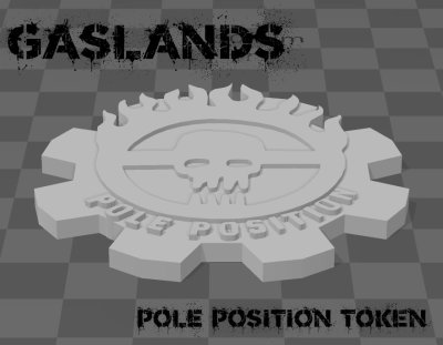 Gaslands - Pole Position Token