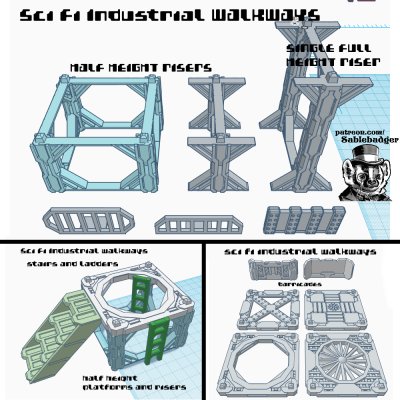 Sci Fi Scaffold and Walkways part 2