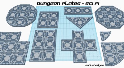 Dungeon Plates - Sci Fi