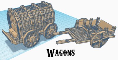 Fantasy - Wooden Wagons - Image 1