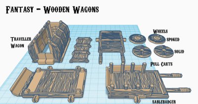 Fantasy - Wooden Wagons - Image 2