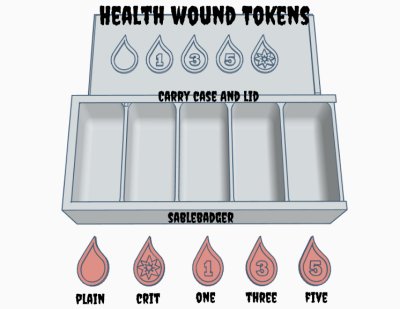 Tokens - health wound