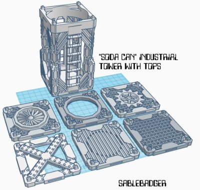 Sci Fi Undustial Soda Can Terrain - Image 2