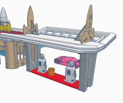 Gaslands - Rocket Fuel Gas Station 20mm 2.0 - Image 3
