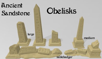 Ancient Sandstone - Obelisks